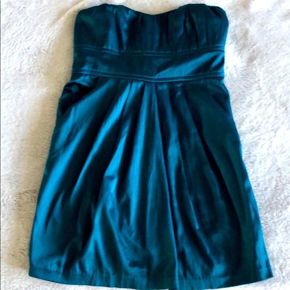 Strapless Minidress w/Pockets